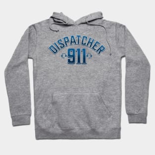 911 Police Dispatcher First Responder Arched 911 Hoodie